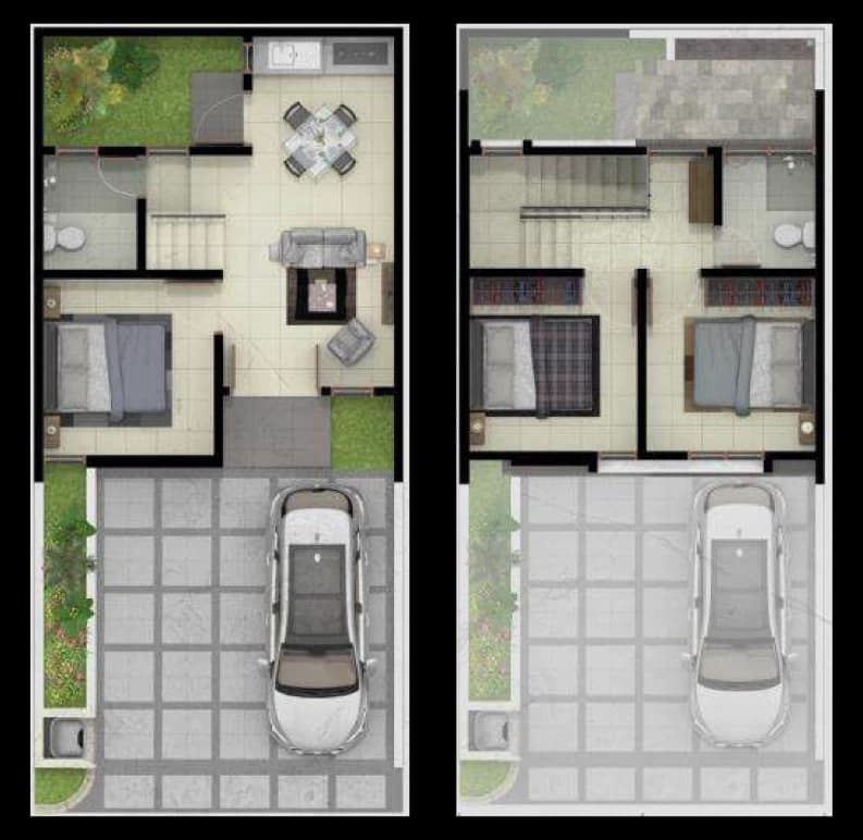 Denah VICTORIA Cluster Cascada Grand Duta City Parung