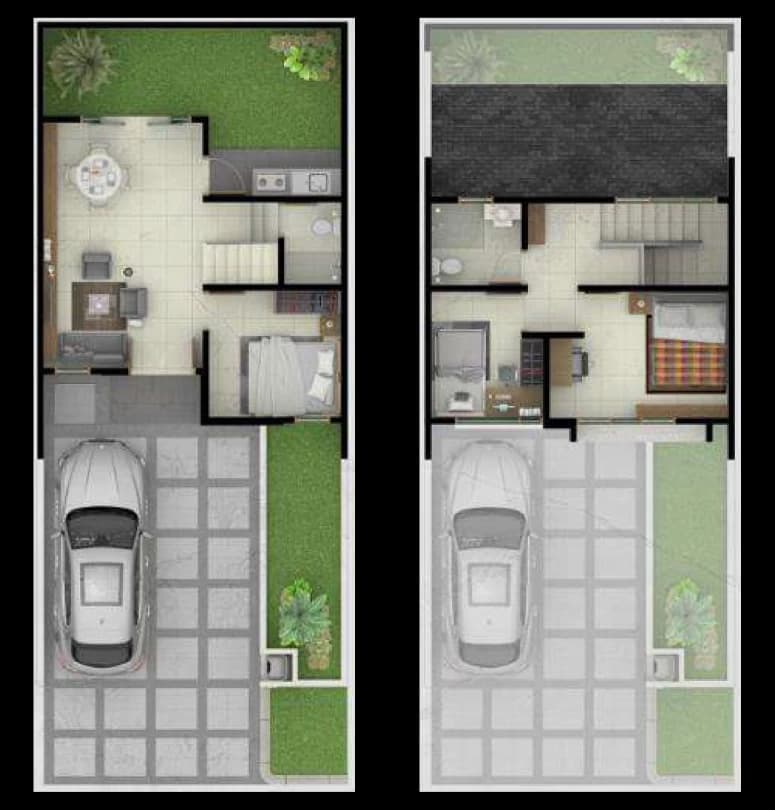 Denah ALEXANDRA Cluster Cascada Grand Duta City Parung