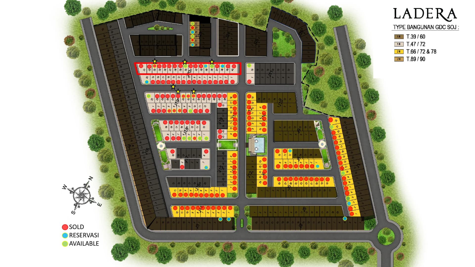 Siteplan Update Stok Cluster Ladera 19 September 2026