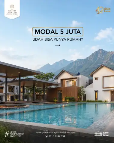 Fasad Rumah Cluster Grand Duta City South of Jakarta Parung