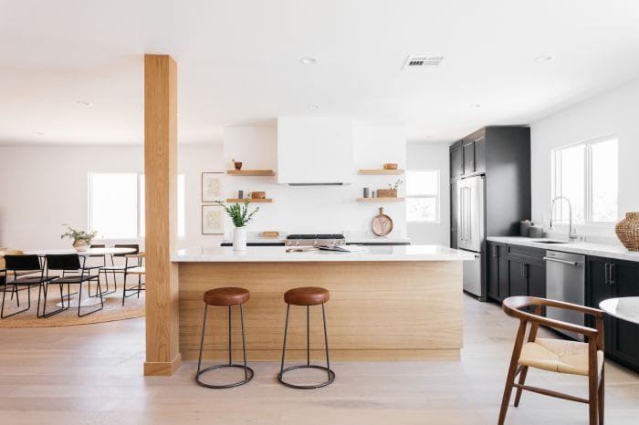 Desain dapur terbuka di rumah